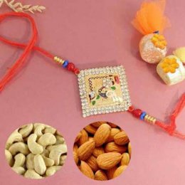 Rakhi With Dry Fruits