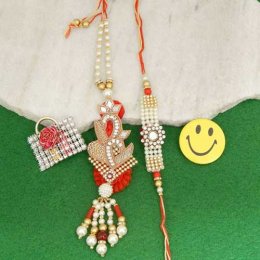 A Fetching Rakhi Lumba Set