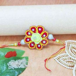 Floral Beads Rakhi - FSW