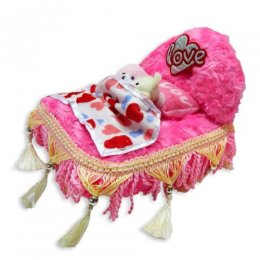 Pink Love Bed