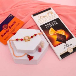 Diamond Rakhi & Lindt - Australia Delivery Direct Diamond Rakhi & Lindt - Australia Delivery Direct