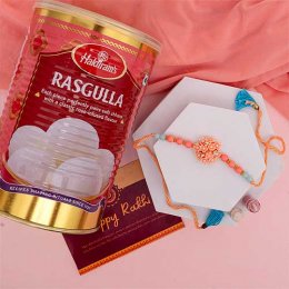Designer Rakhi With Rasgulla - Australia Delivery Direct