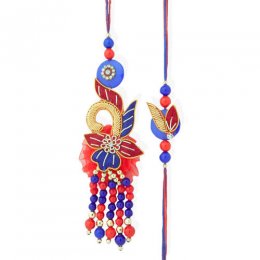 Glorious Rakhi Lumba Set - USA Delivery Only