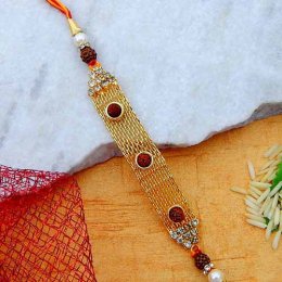 Blissful Rudraksha Rakhi