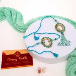Exclusive Bhaiya Bhabhi Rakhi Set - Australia Delivery Exclusive Bhaiya Bhabhi Rakhi Set - Australia Delivery