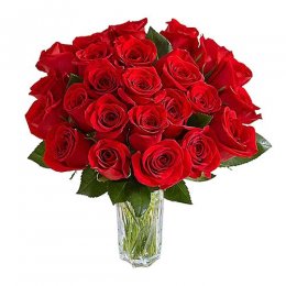 Two Dozen Red Roses Bouquet - India Delivery