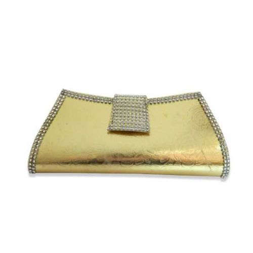 Golden Color Ladies Hand Purse - 11004