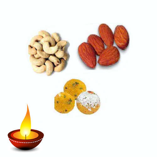 Dry Fruits & Besan Shahi Ladoo Hamper- 11048 - USA Delivery Only