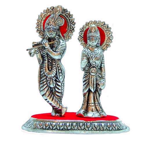 Lord Radha Krishna Playing Flute - ak-510335