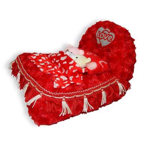 Red Love Bed