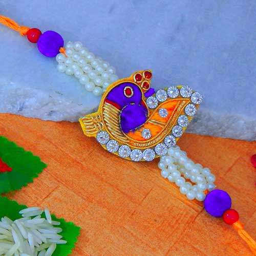 Peacock Zarigota Fancy Rakhi