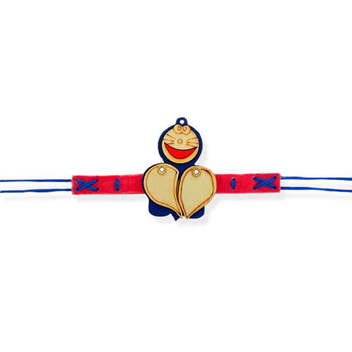 Smiling Doraemon Bracelate Rakhi - UK Delivery Only