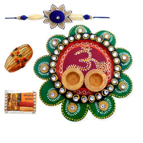 Om Flower Thali - USA Delivery Only