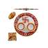 Swastika Marble Puja Thali - USA Delivery Only