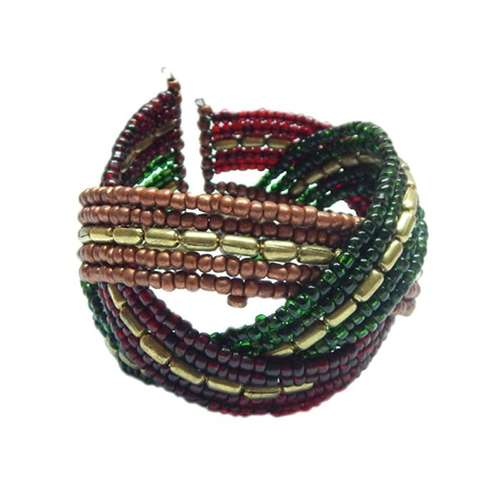 Green & Brown Flexible Bracelet