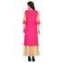 Magenta and Cream Colored Rayon Printed Partywear Stitched Kurti