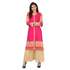 Magenta and Cream Colored Rayon Printed Partywear Stitched Kurti