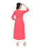 Pink Colored Georgette Embroidered Partywear Stitched Kurti