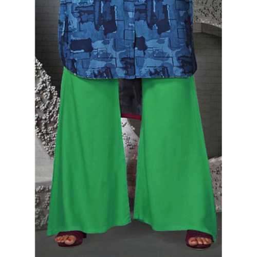 Shonaya Green Colour Rayon Stitched Plazzo