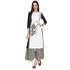 Black & White Colored Rayon Printed Partywear Stitched Kurti