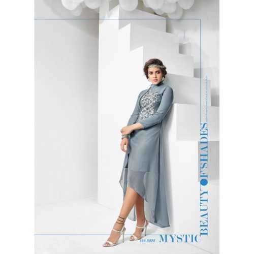 Inspiring Grey Color Designer Kurti