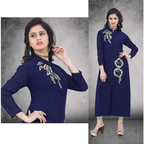 Incredible Blue Designer Kurti 