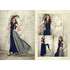 Nevy Blue Falken Velvet Embroidered Semi  Stitched Salwar Suit