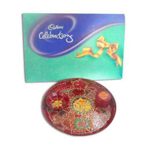 Lord Ganesh Pooja Thali & Celebrations 10612 - UK Delivery