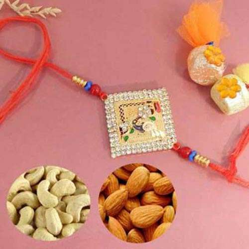 Rakhi With Dry Fruits
