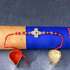 Floral Blue Rakhi Thread