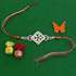 Exquisite Diamond Studded Rakhi