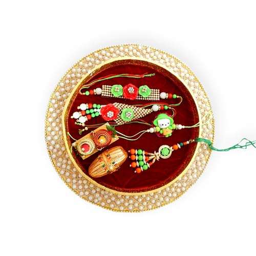 Round Fancy Tray Hamper - 18