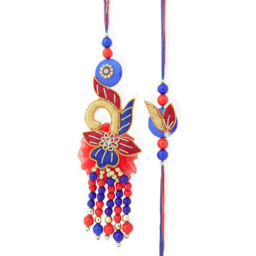 Glorious Rakhi Lumba Set -  UK Delivery Only