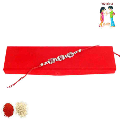 Classy Rakhi With Rakhi Gift Box - UK Delivery