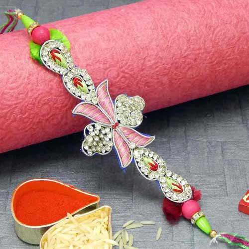 Charismatic Crystal Rakhi - USA Delivery Only