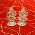 White Metal Ganesh Lakshmi - USA Delivery Only