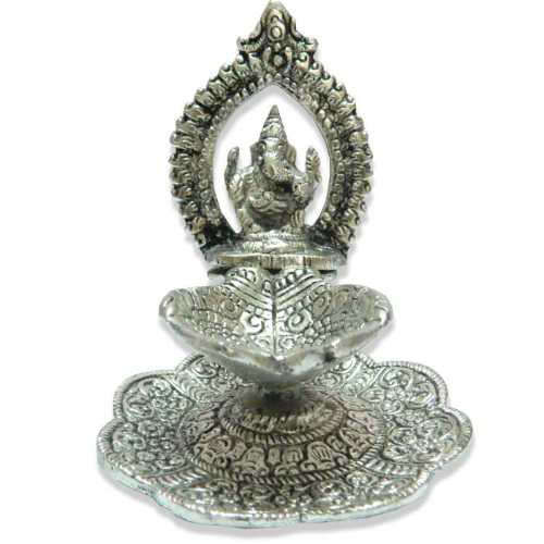 Lord Ganesh With Deep - 11040 - USA Delivery Only