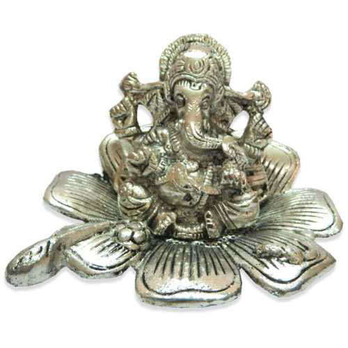 White Metal Lord Ganesh - 11033 - Australia  Delivery Only