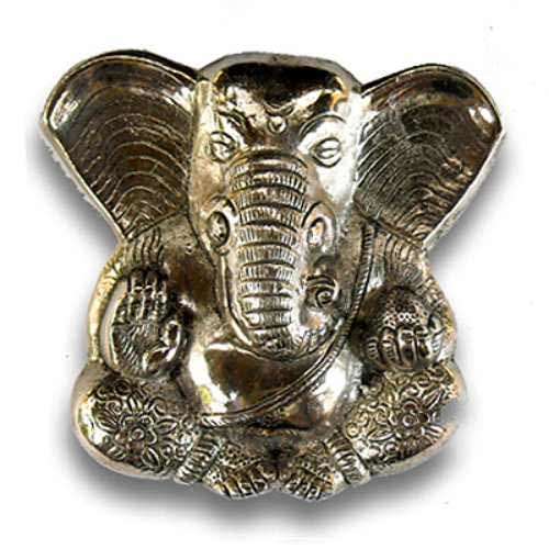 White Metal Wall Hanging Ganesh - 25 - Australia  Delivery Only