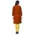 Premium Brown Cotton Kurti with Embroidered Jacket