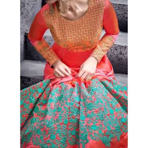 Incredible luxury Salwar Kameez in Pink & Silk Fabric
