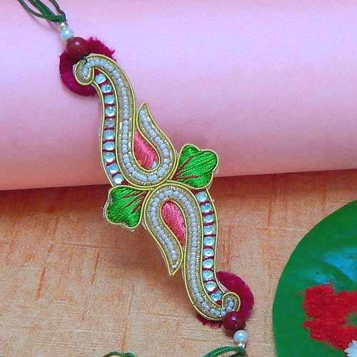 Enticing pearl Rakhi