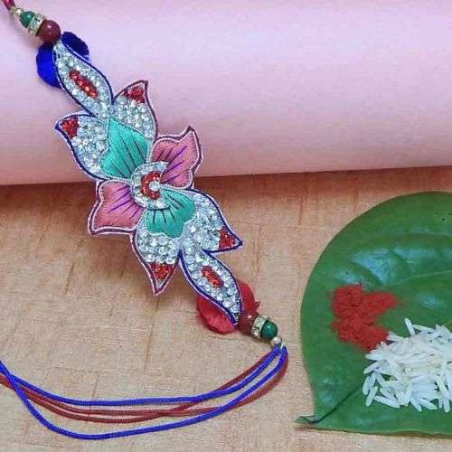 Fancy Diamond Studded Rakhi