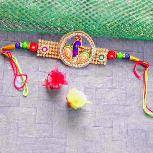 Divine Peacock Rakhi