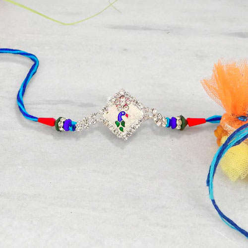 Tantalizing Silver Rakhi