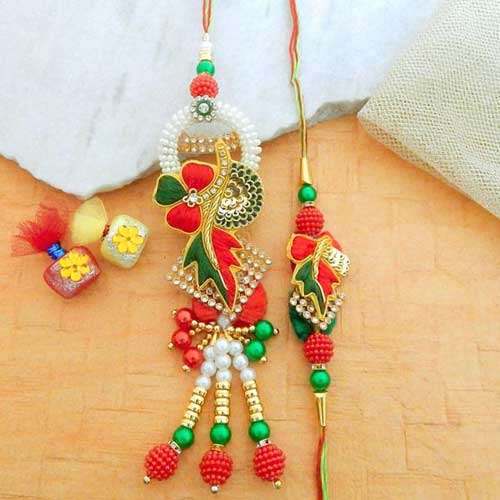 Infatuating Rakhi Lumba Set