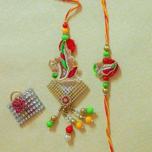 Exquisite Rakhi Lumba Set