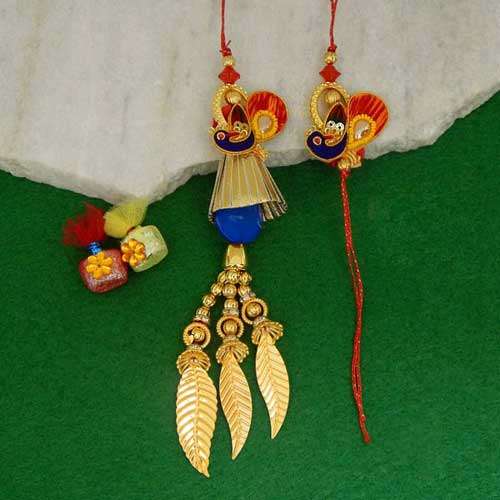 Beautiful Rakhi Lumba Set