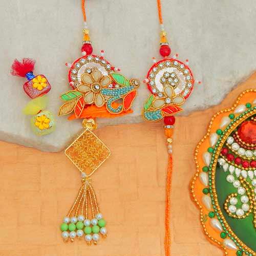 Graceful Rakhi Lumba Set - 2