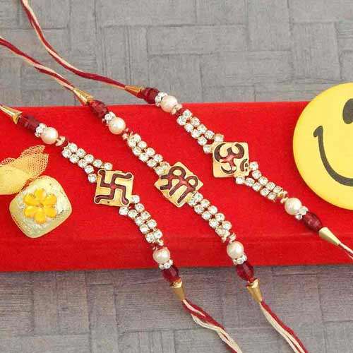 Rakhi Set  - 03 - CANADA Delivery Only
